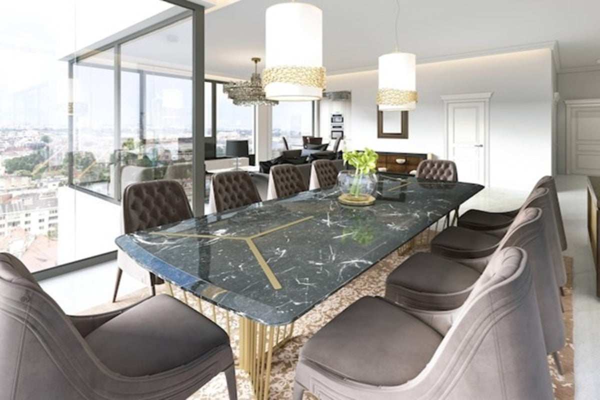 Transform Your Dining Room with Luxury Marble Dining Tables - Marbeya Charm