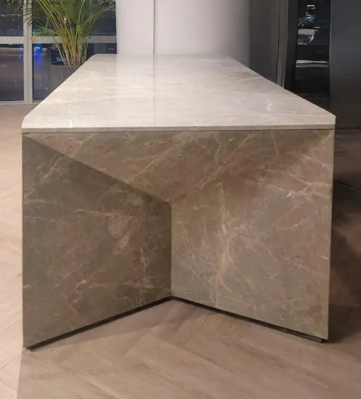 ARISTO GREY MARBLE EXECUTIVE DESk