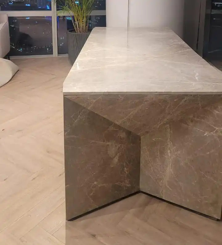 ARISTO GREY MARBLE EXECUTIVE DESk
