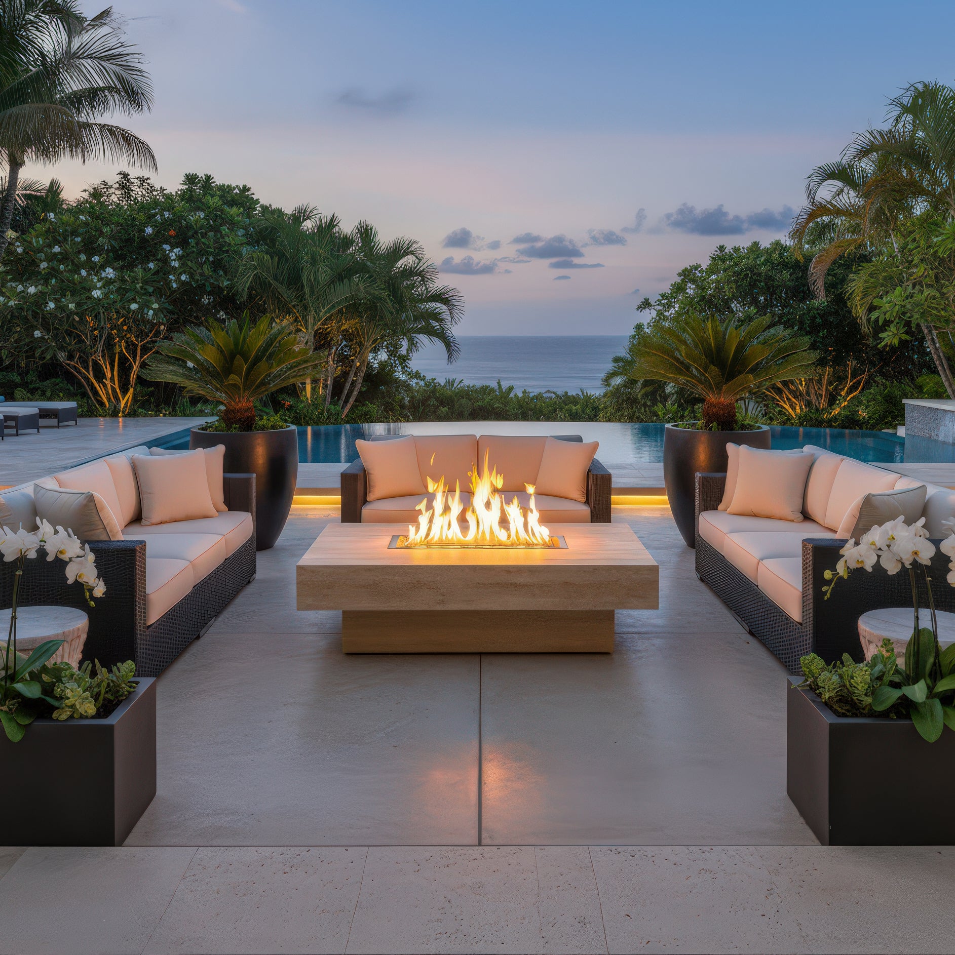 Aurelia Marble Firepit