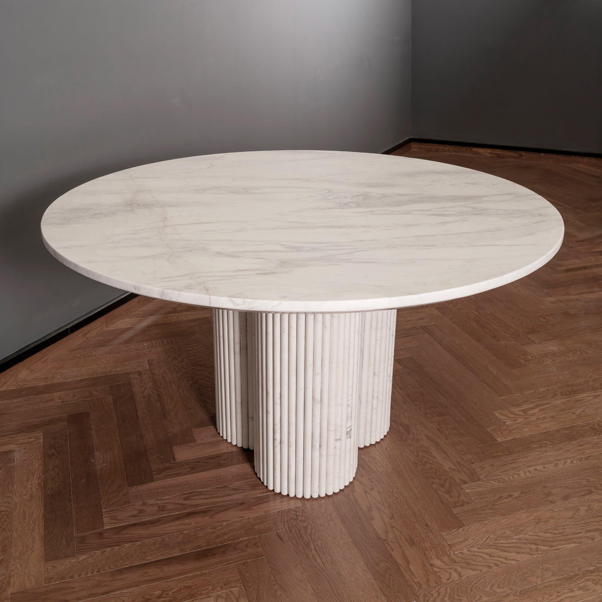 Celeste White Marble Dining