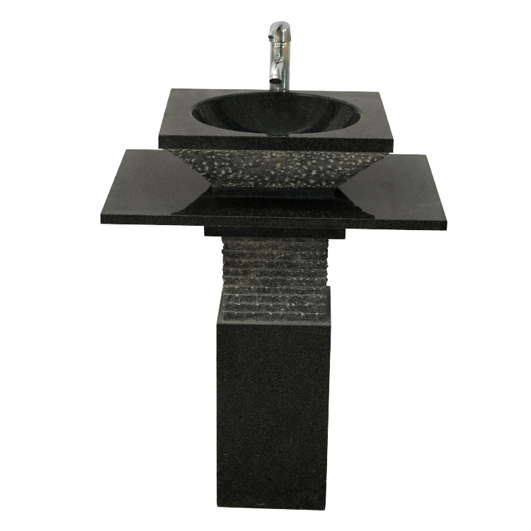 CHRISTOPHER BATHROOM VANITY - BLACK MARBLE