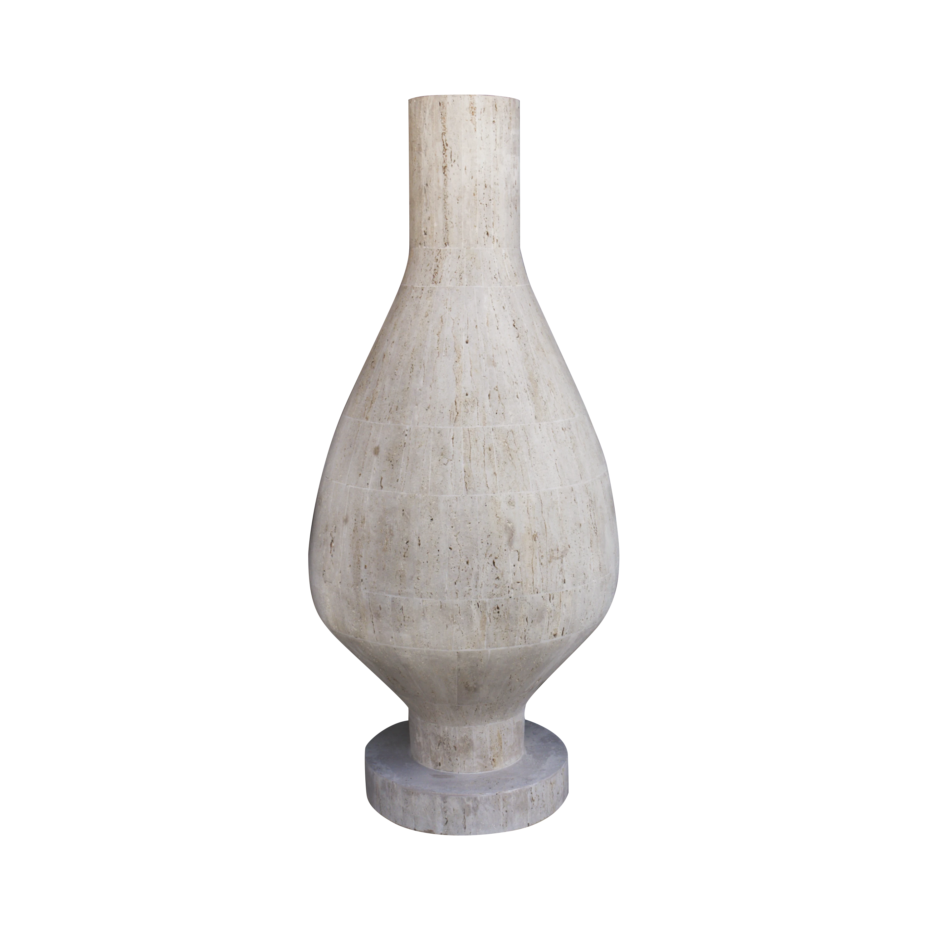 Luna Travertine Vase