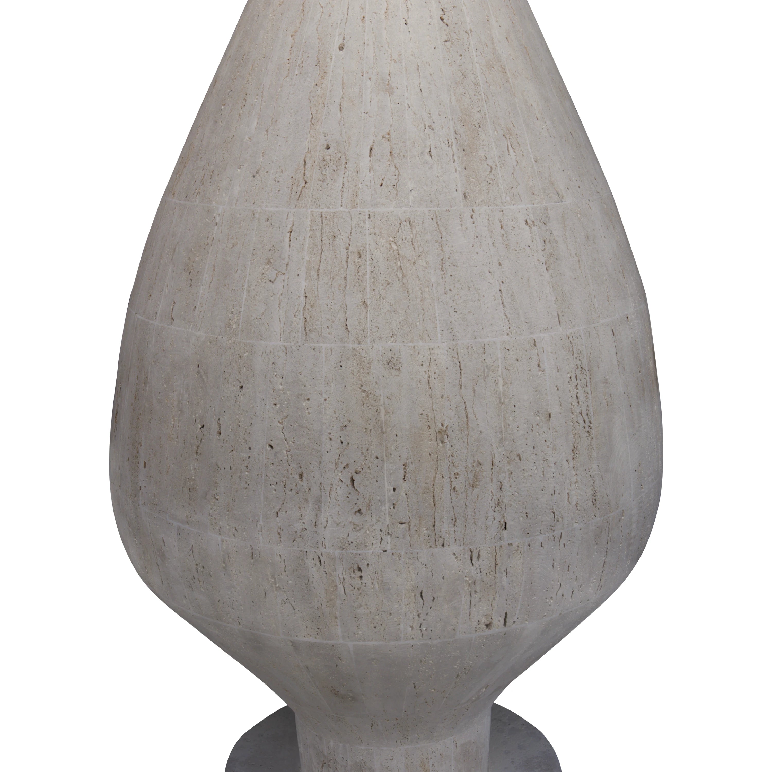Luna Travertine Vase