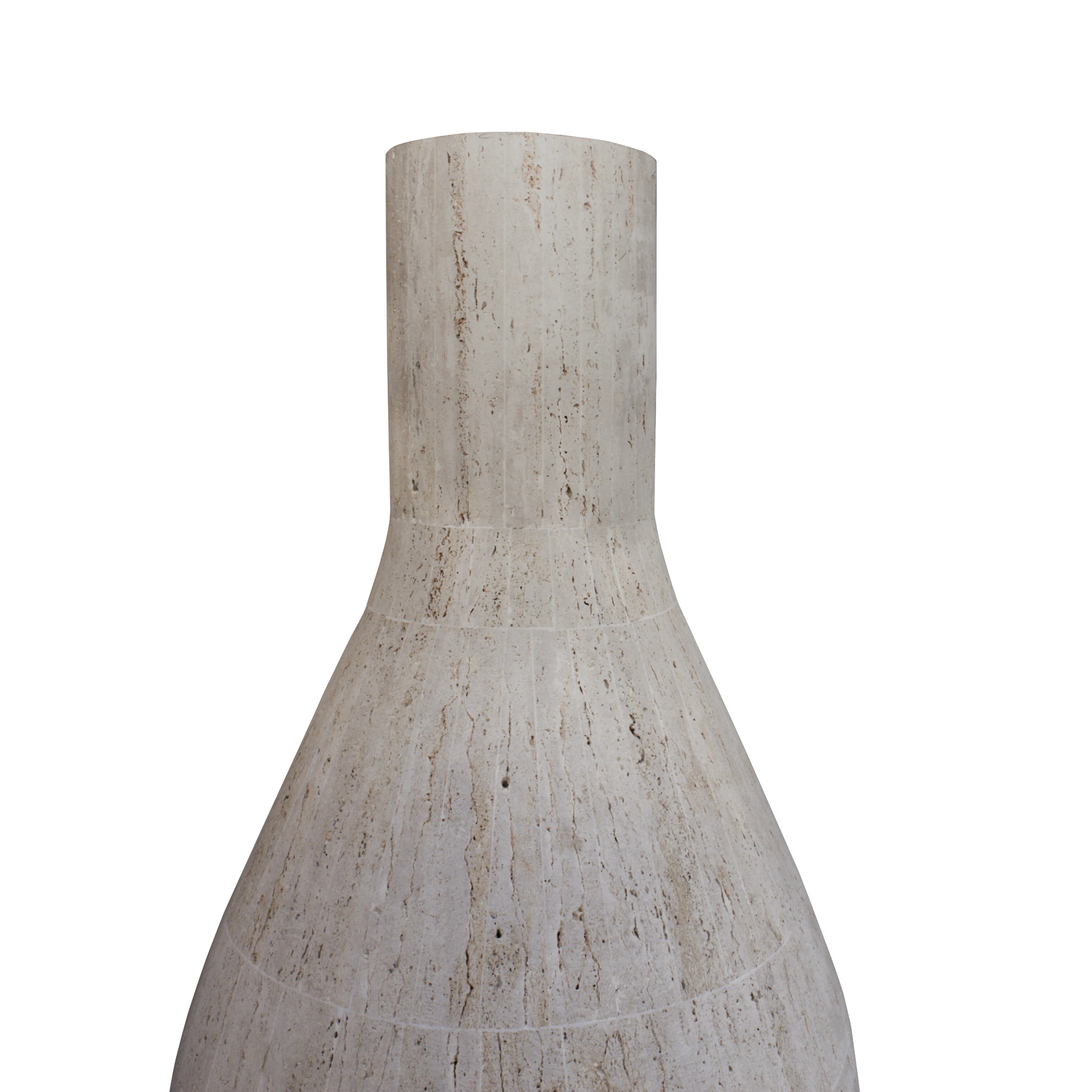 Luna Travertine Vase
