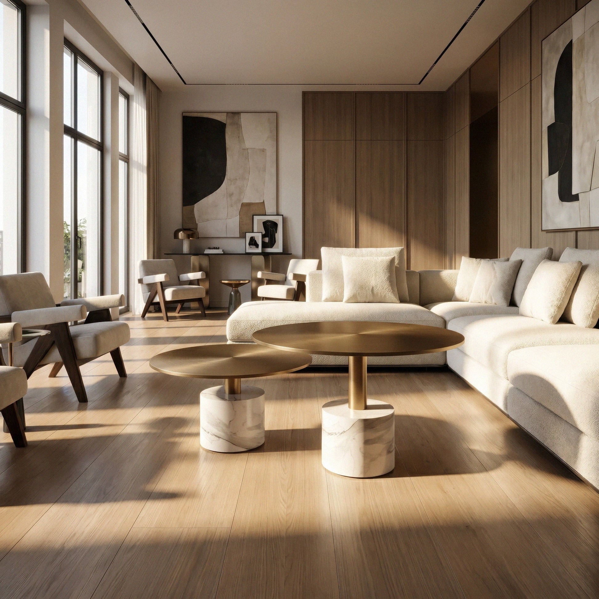 Luci Coffee Table set in a living room 