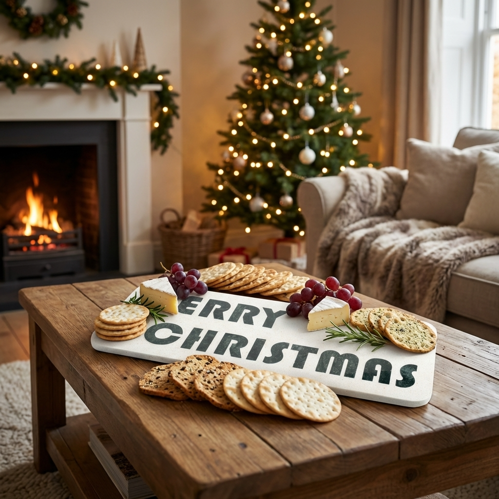 MERRY CHIRISTMAS CHEESE BOARD
