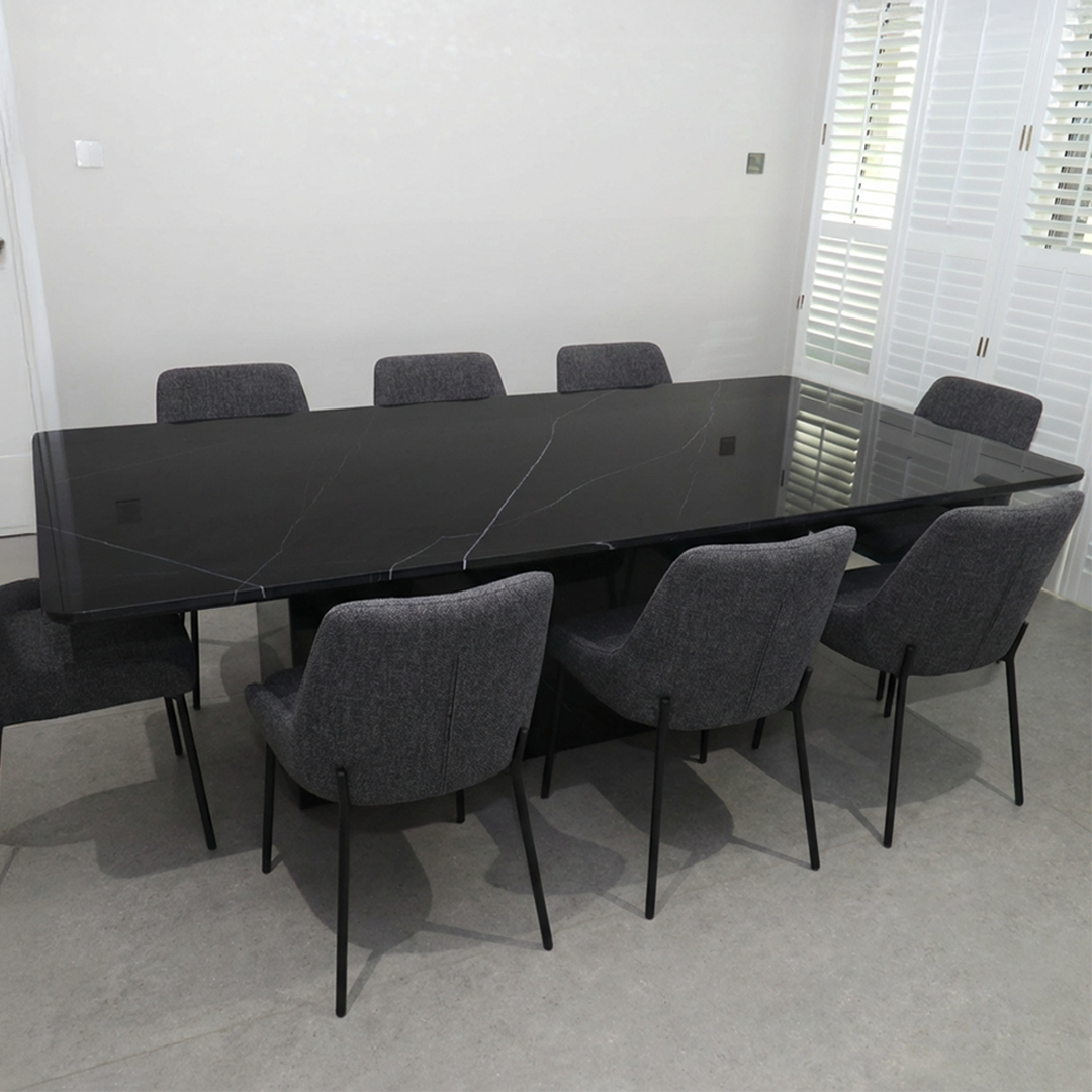 NERO VELUTO MARBLE DINING TABLE