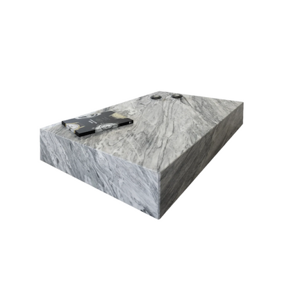 NORA STAN GREY MARBLE COFFEE TABLE