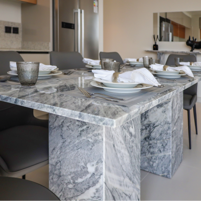 Nora Stan Grey Marble Dining Table