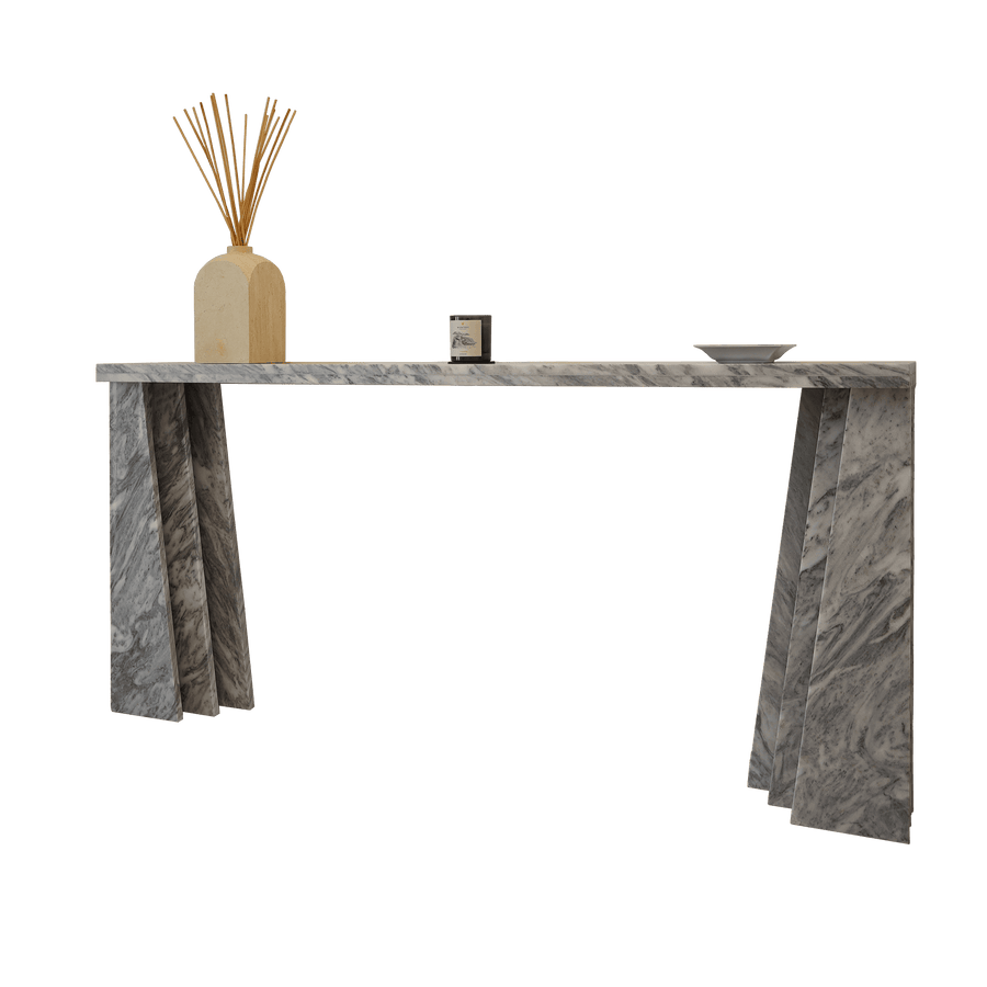 Office Console Table | White, Grey & Black Marble Options | Beige ...