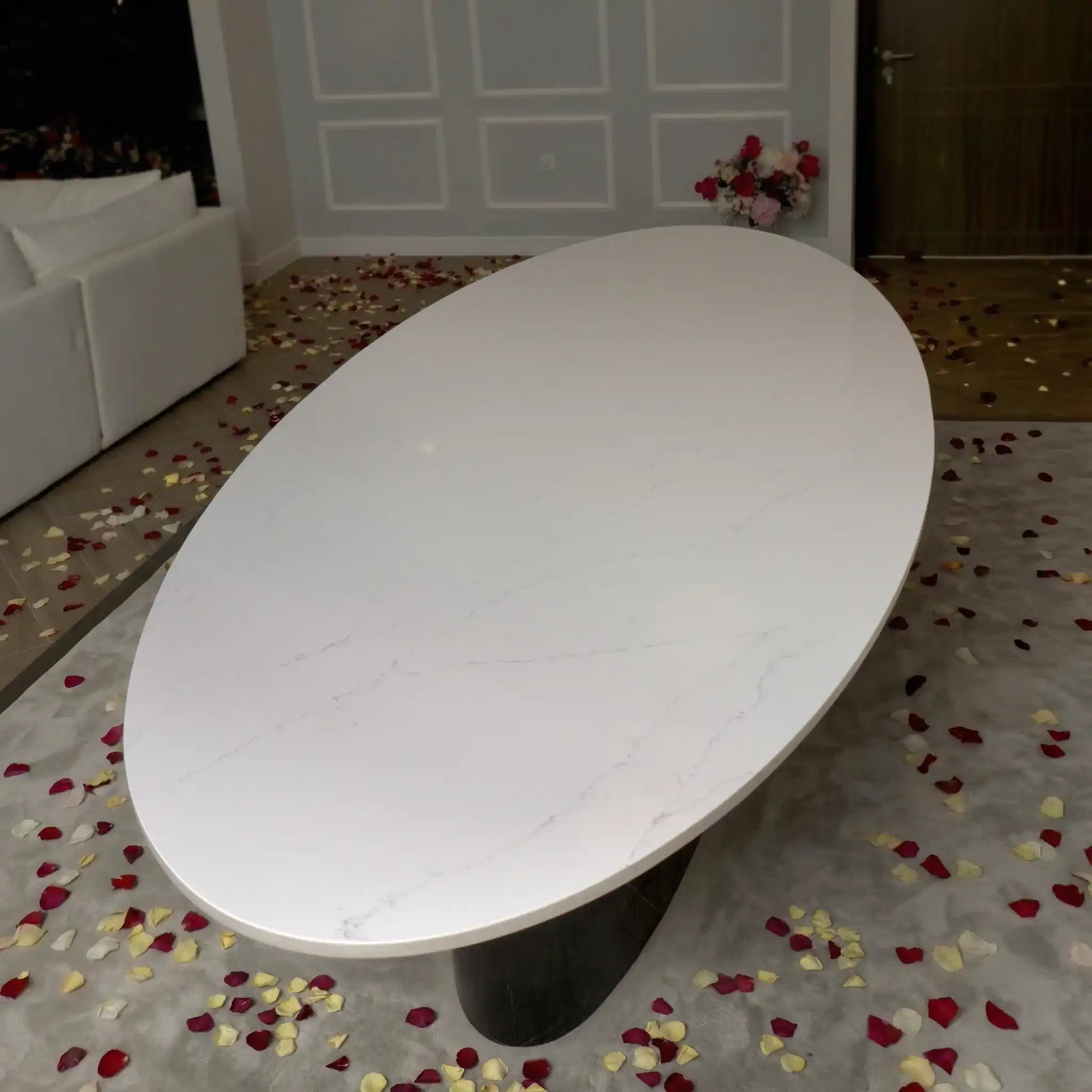 The RAVELLO OVAL DINING TABLE