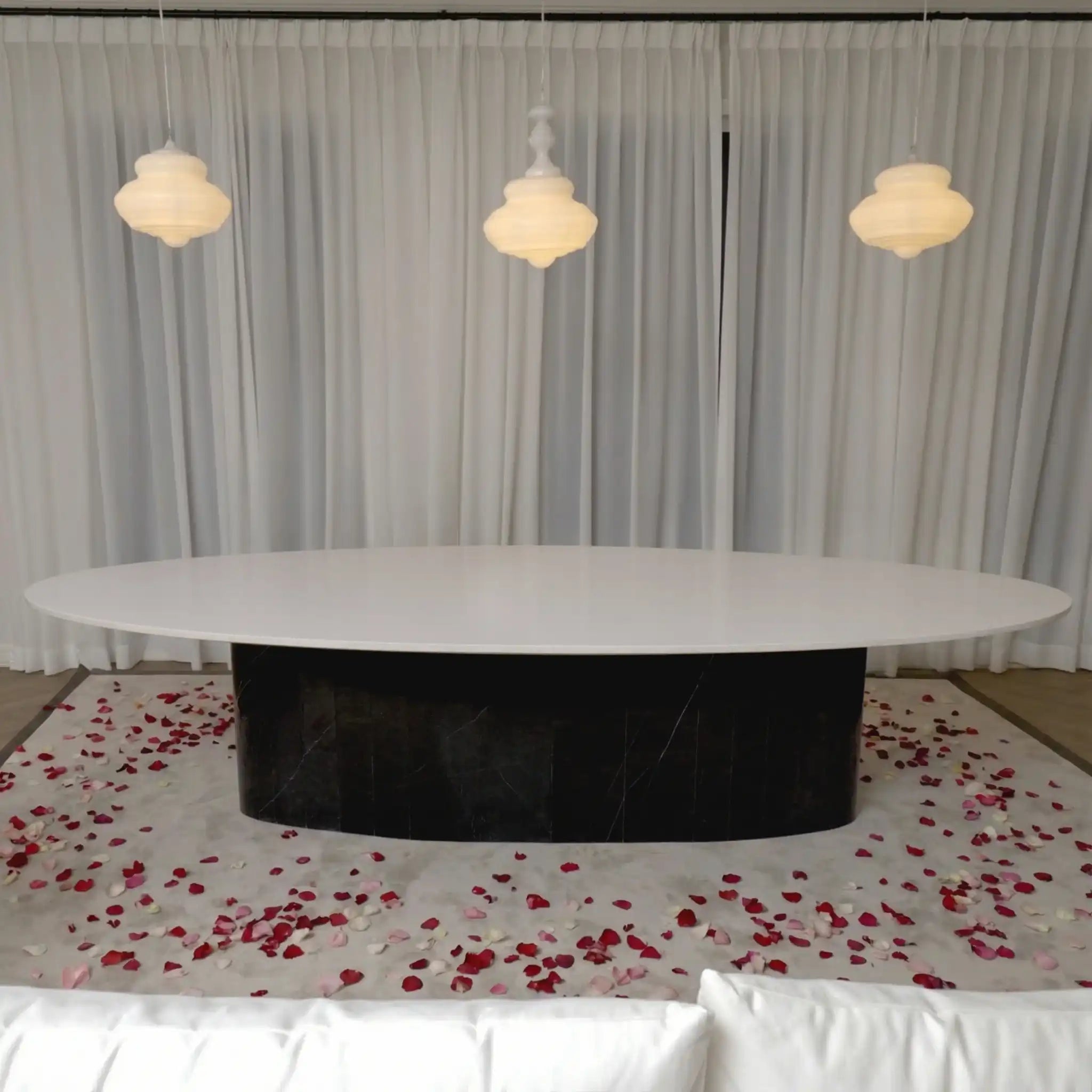 The RAVELLO OVAL DINING TABLE