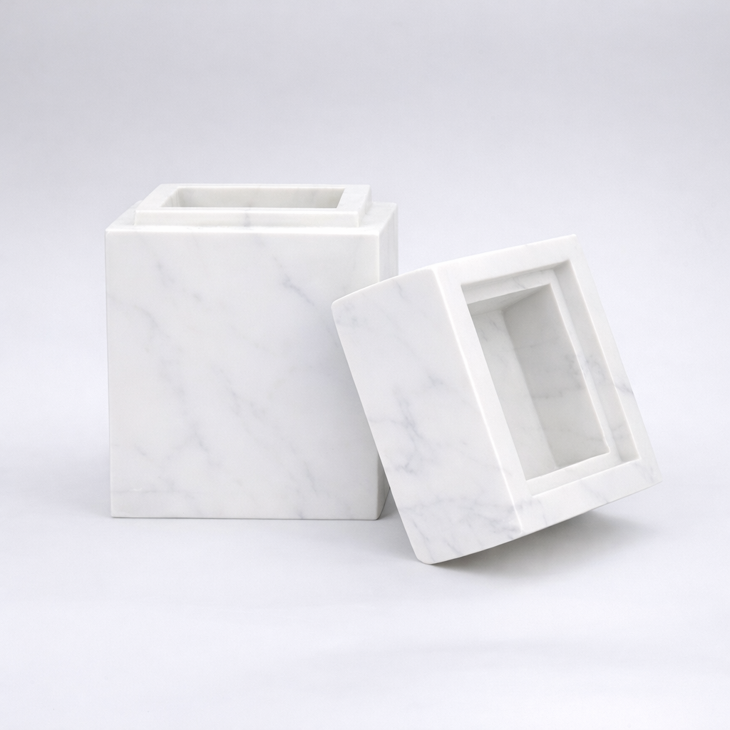 Rectangular Marble Containers Marble Rectangular Container| Rectangular Marble Box – Marbeya Charm