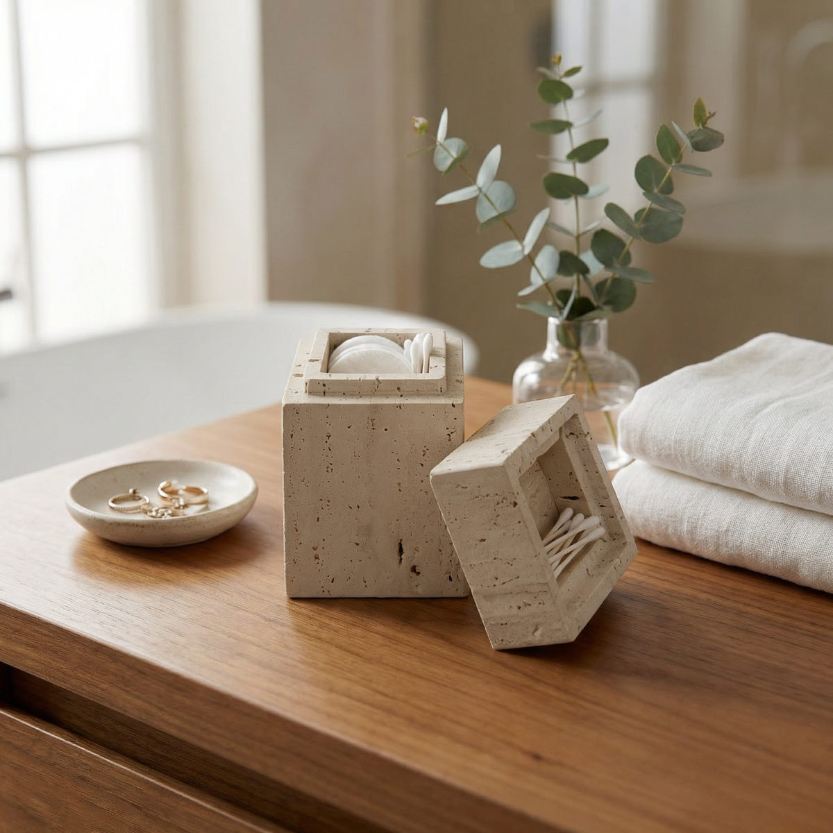 Marble Containers Marble Rectangular Container| Rectangular Marble Box – Marbeya Charm