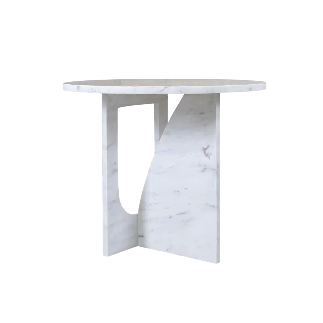RITZ SIDE TABLE-WHITE