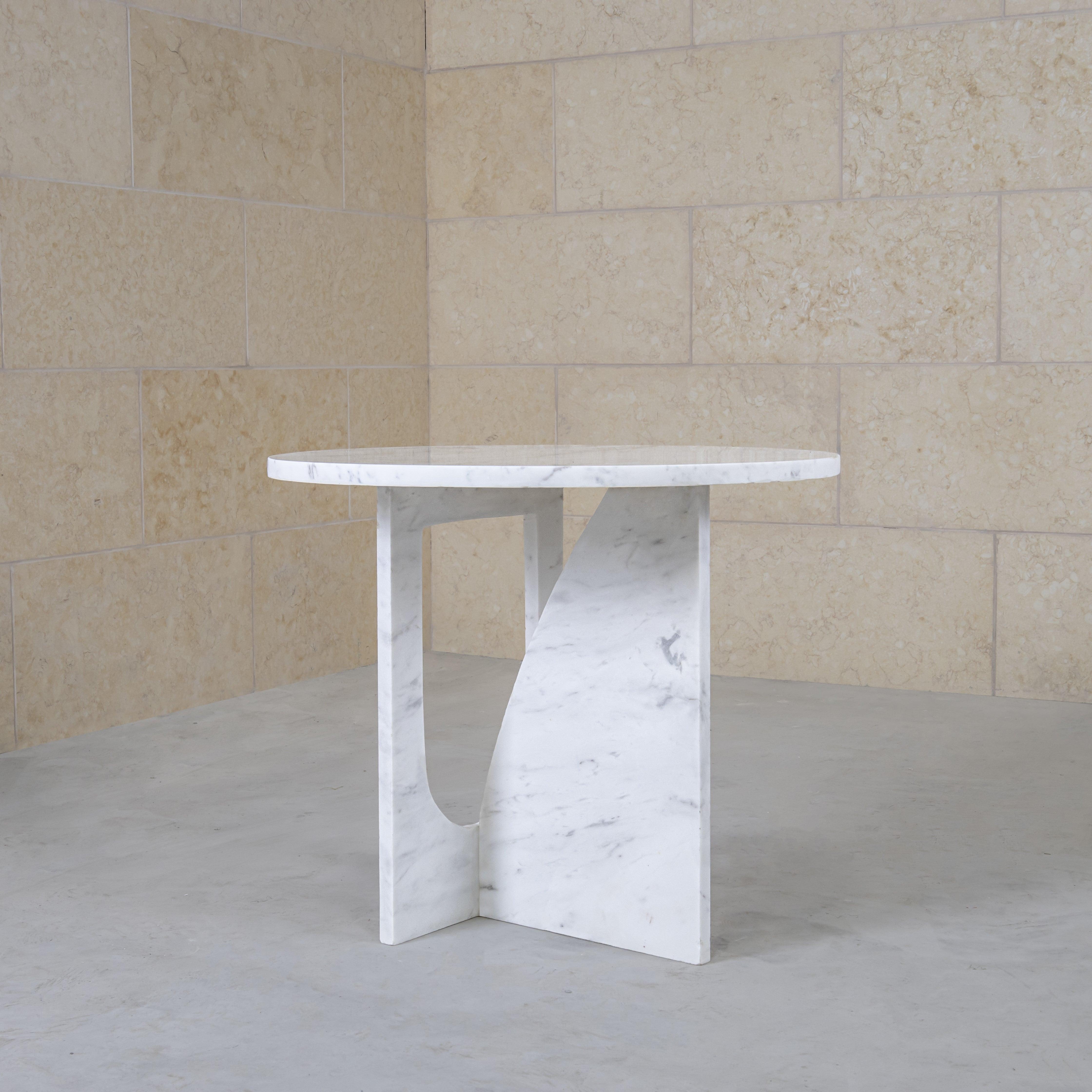 RITZ SIDE TABLE-WHITE