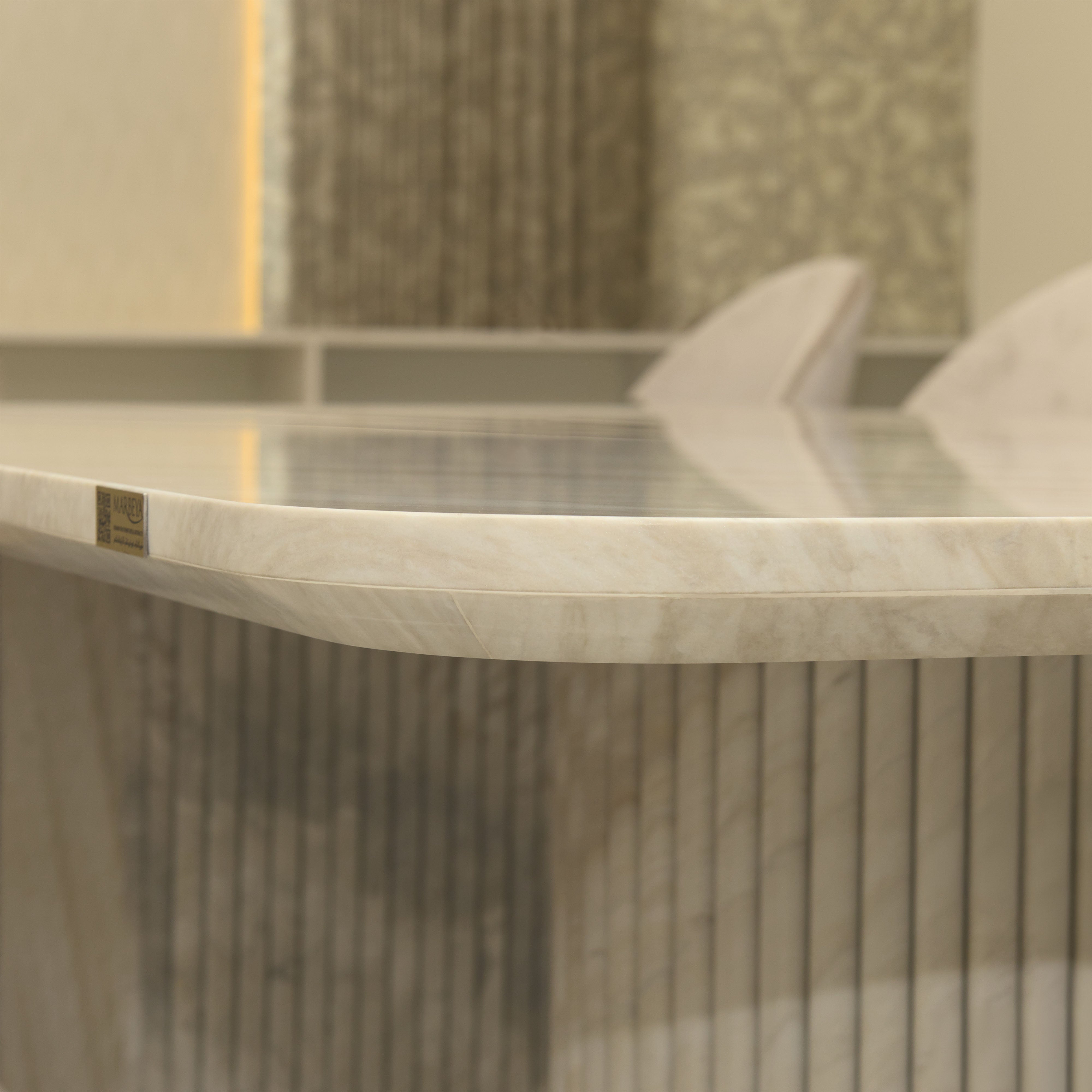 RIVIERA MARBLE DINING TABLE - L