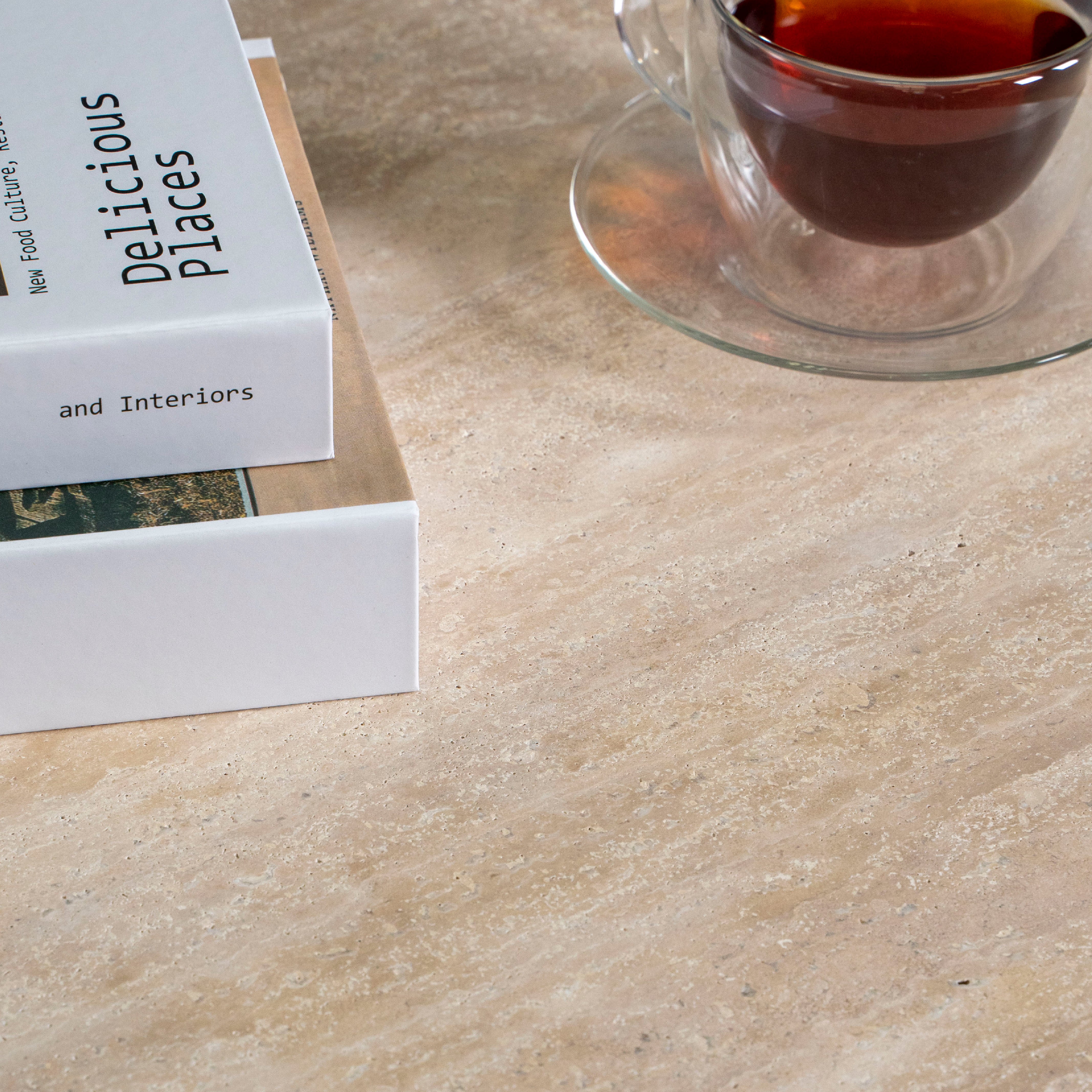 Roma Travertine Side Table