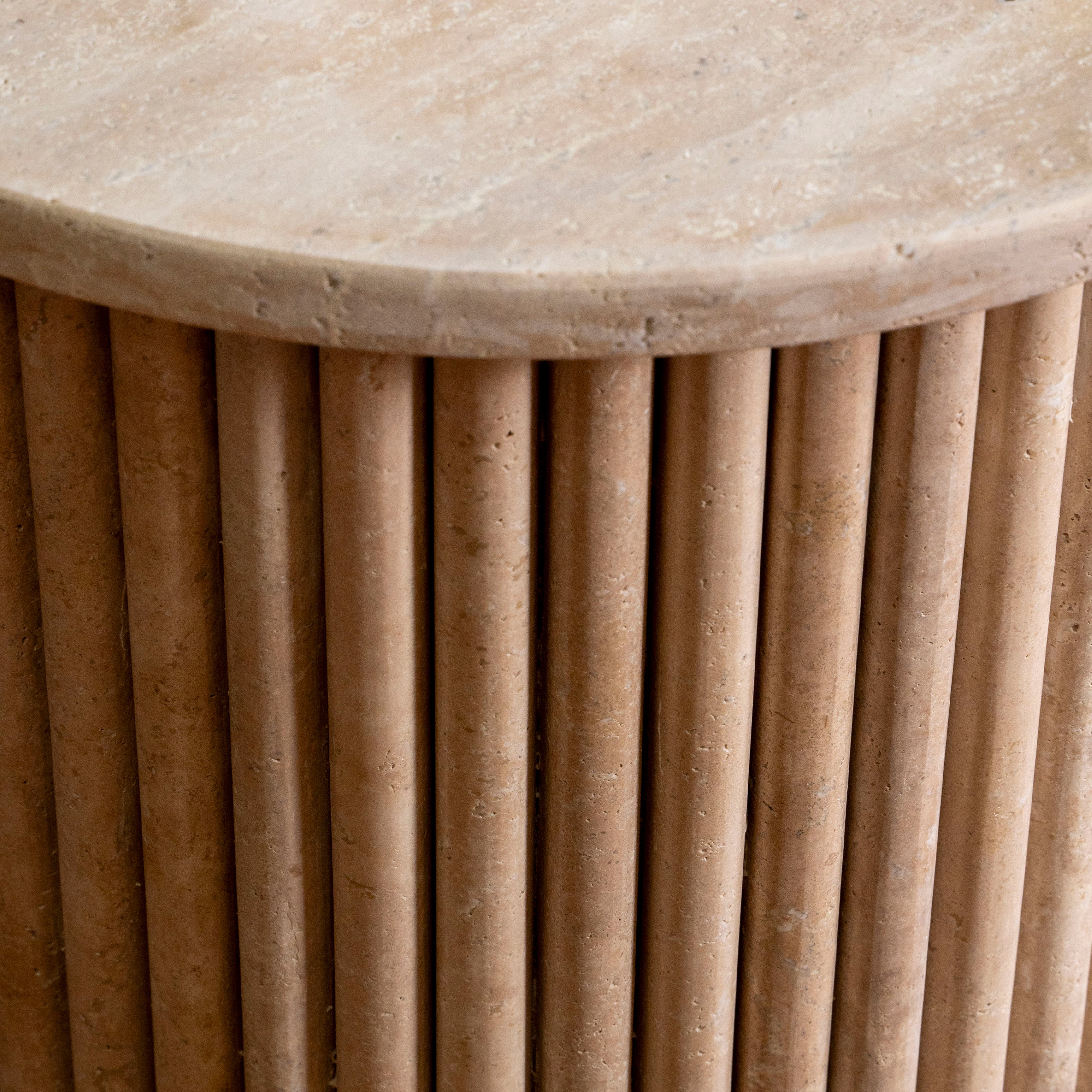 Roma Travertine Side Table