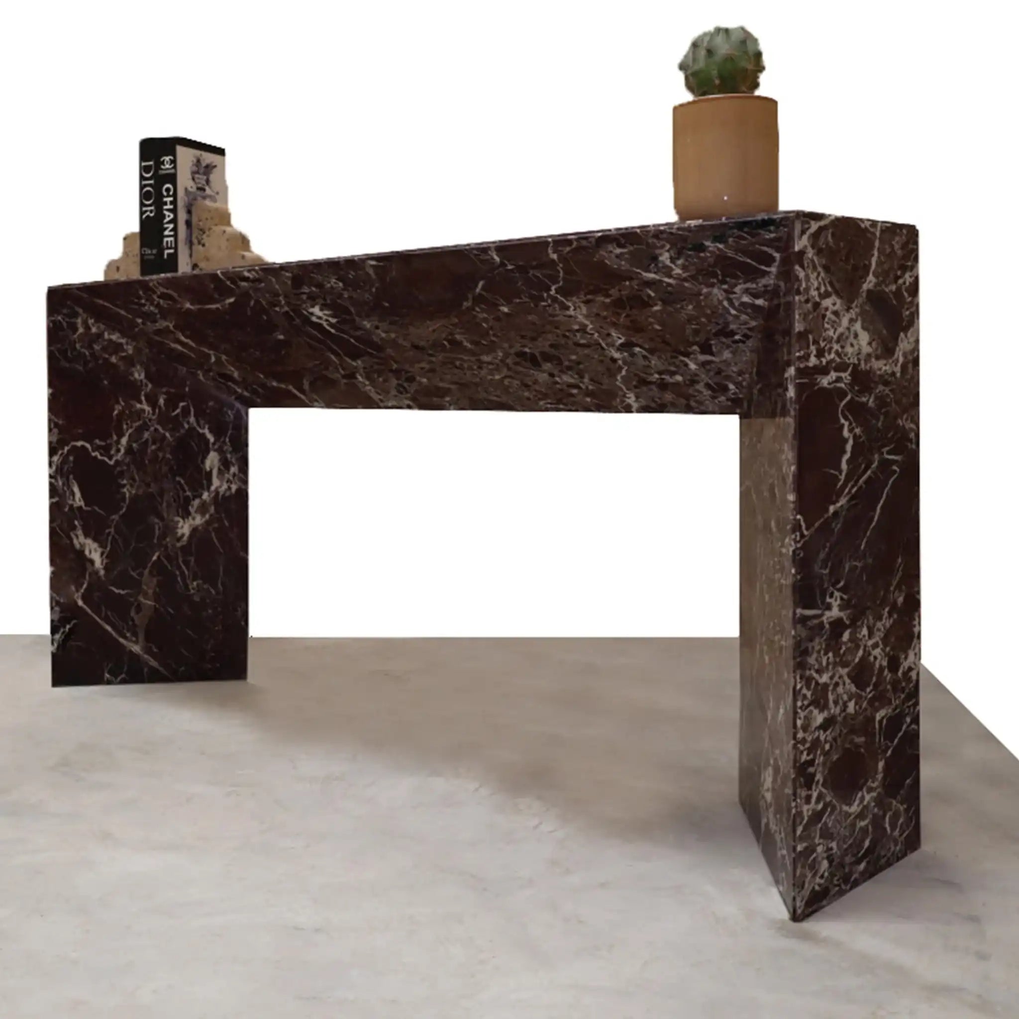Rosso Luxe Marble Console