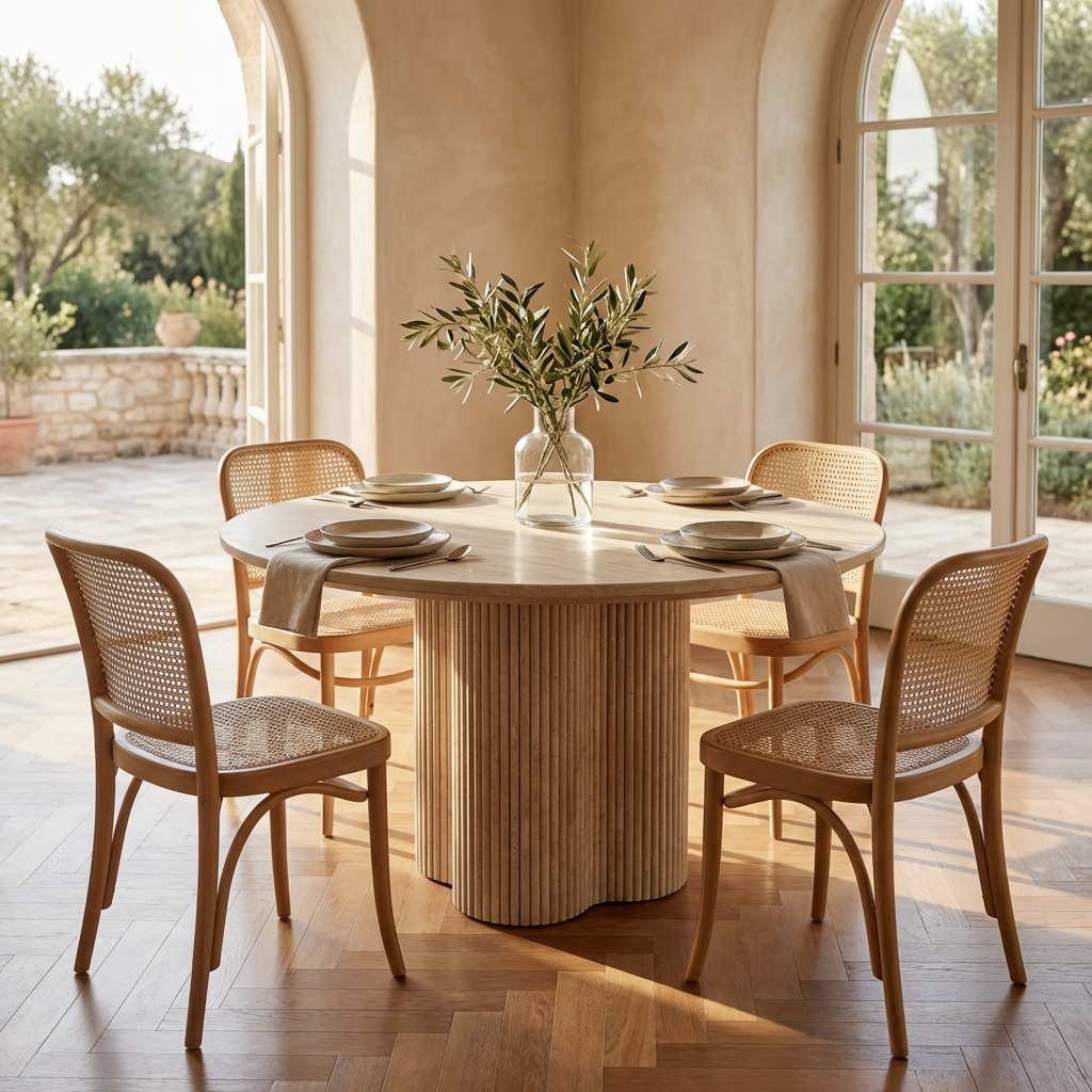 SAHARA FLUTED DINING TABLE