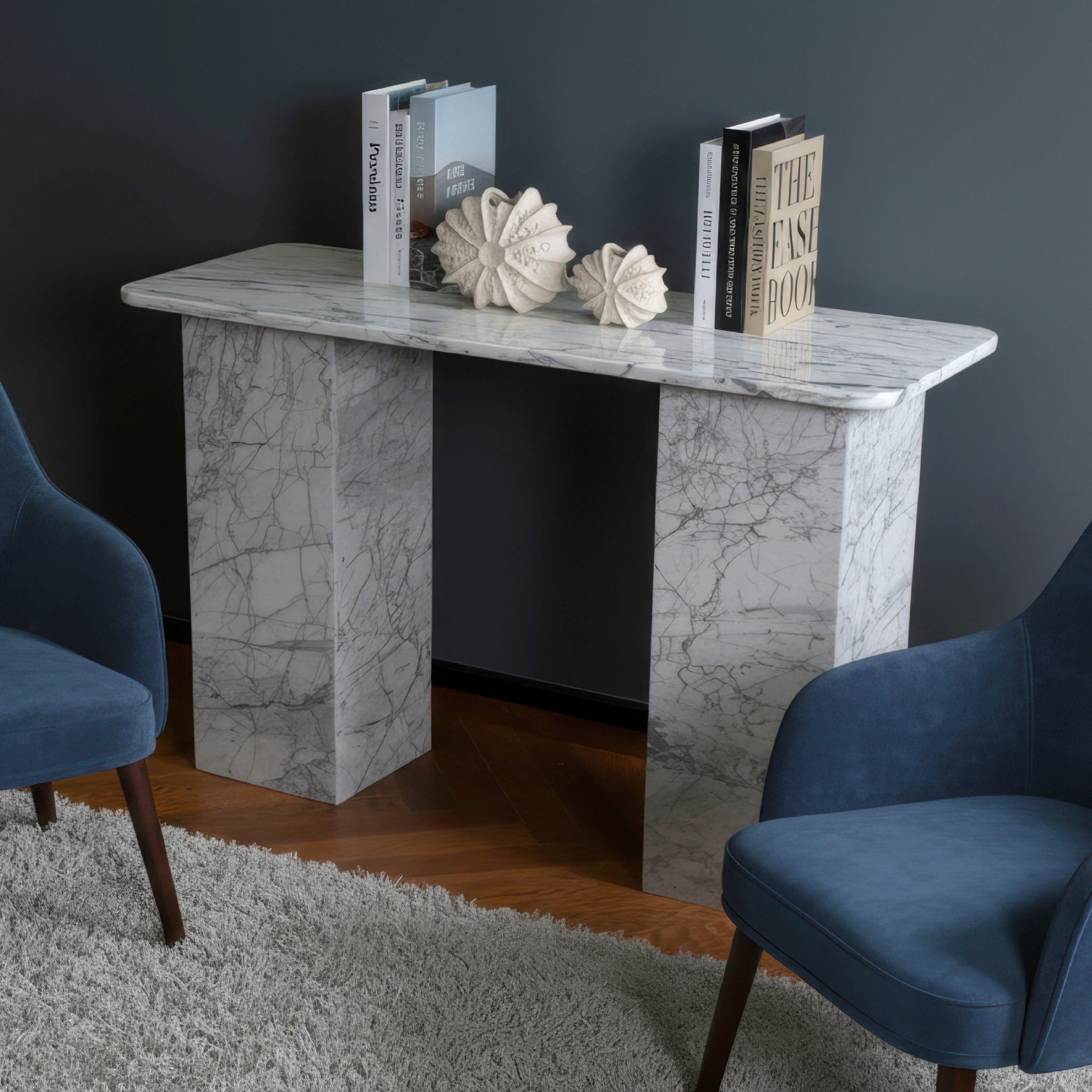 Sierra Grey Marble Console Table