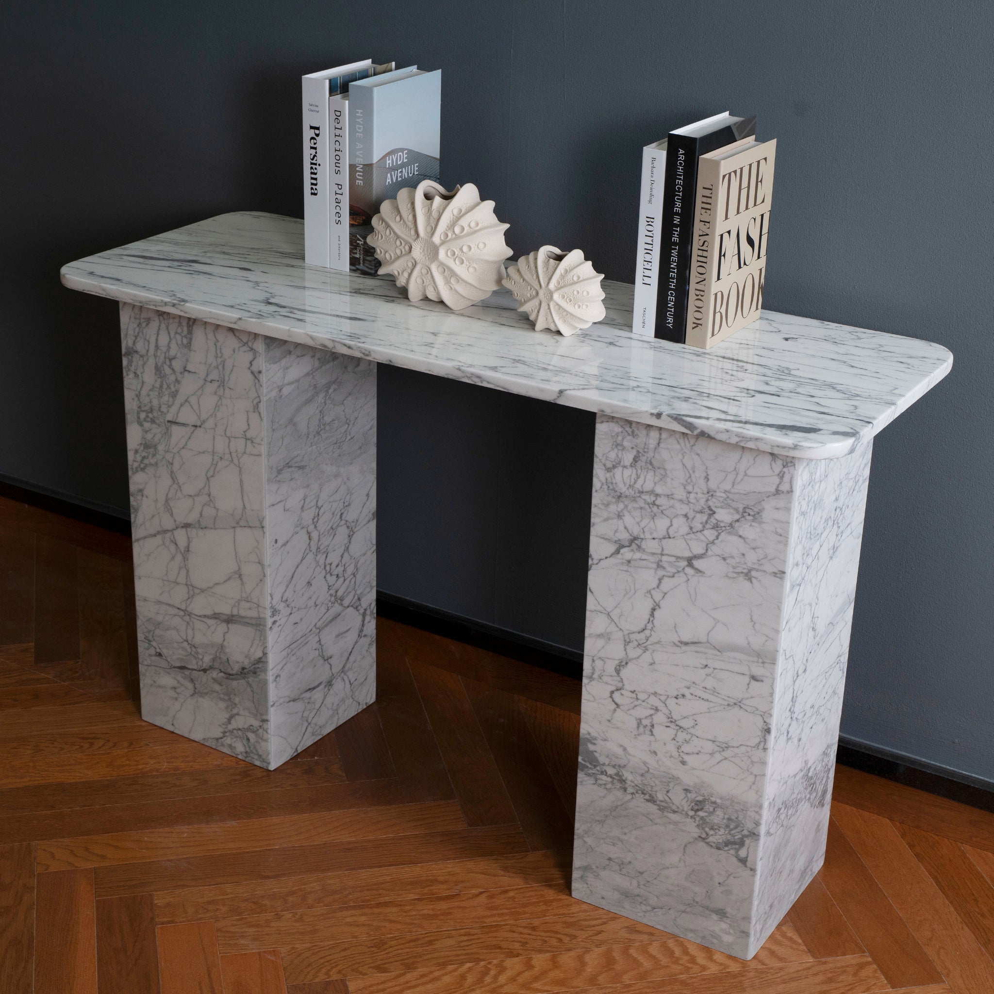 Sierra Grey Marble Console Table