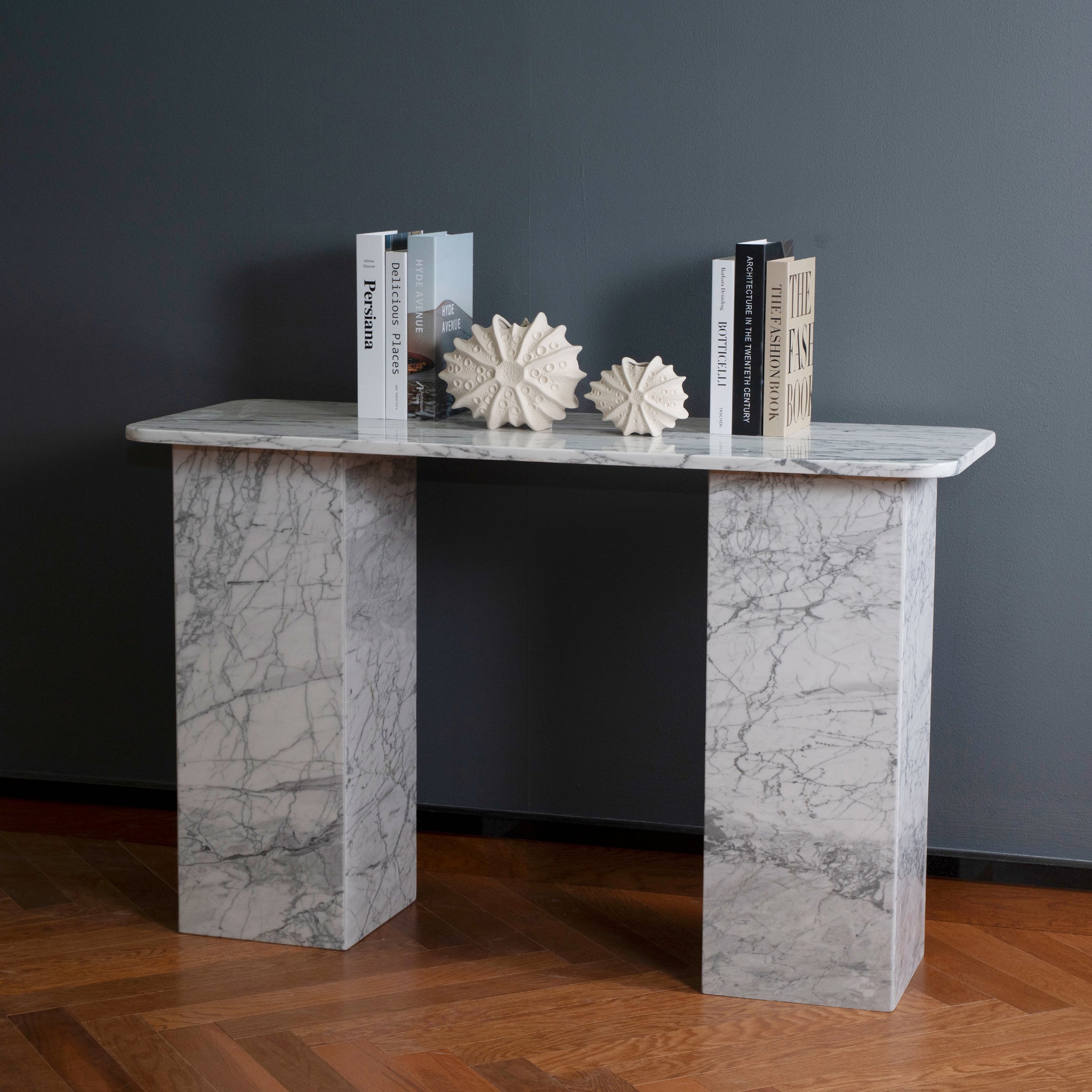 Sierra Grey Marble Console Table