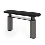 SLIMA CONSOLE TABLE GREY - BLACK MARBLE