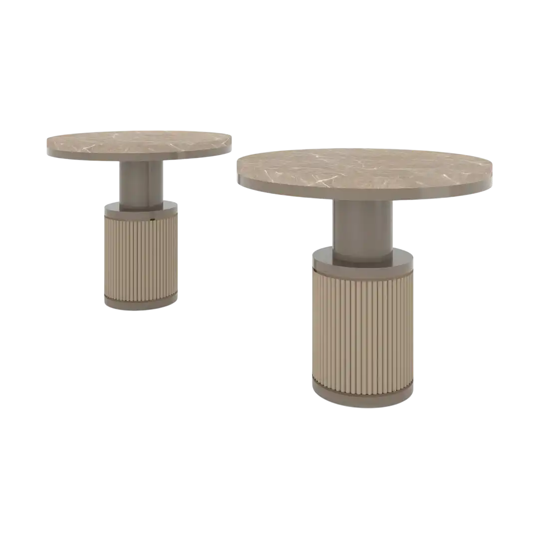 SLIMA SIDE TABLE - BEIGE