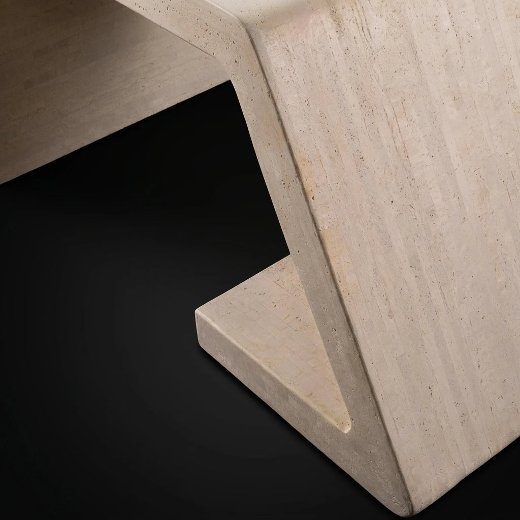 Another close-up for the Z-shaped base of Strata executive desk taken from different angle