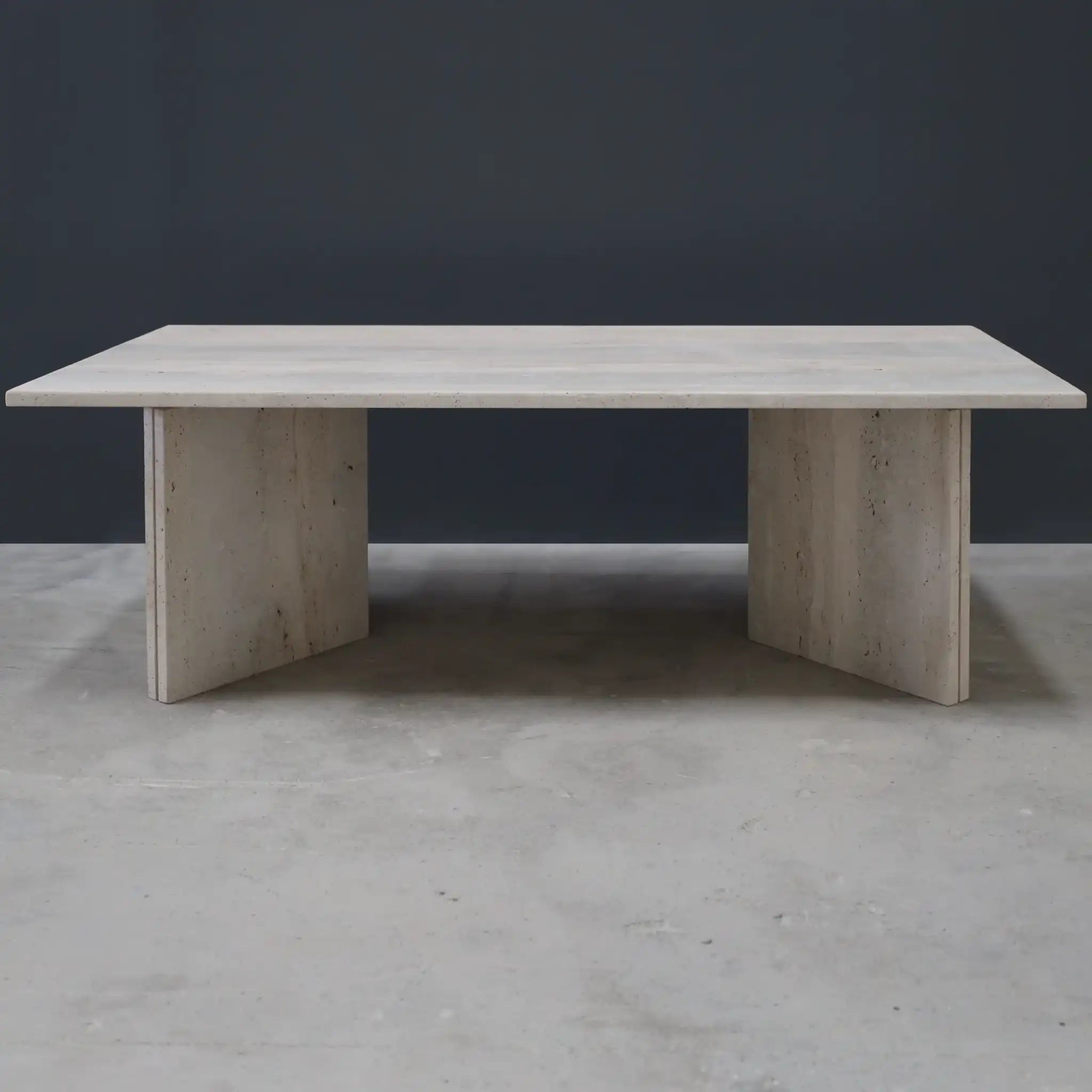 Rectangular Travertine Coffee table - Marbeya Charm