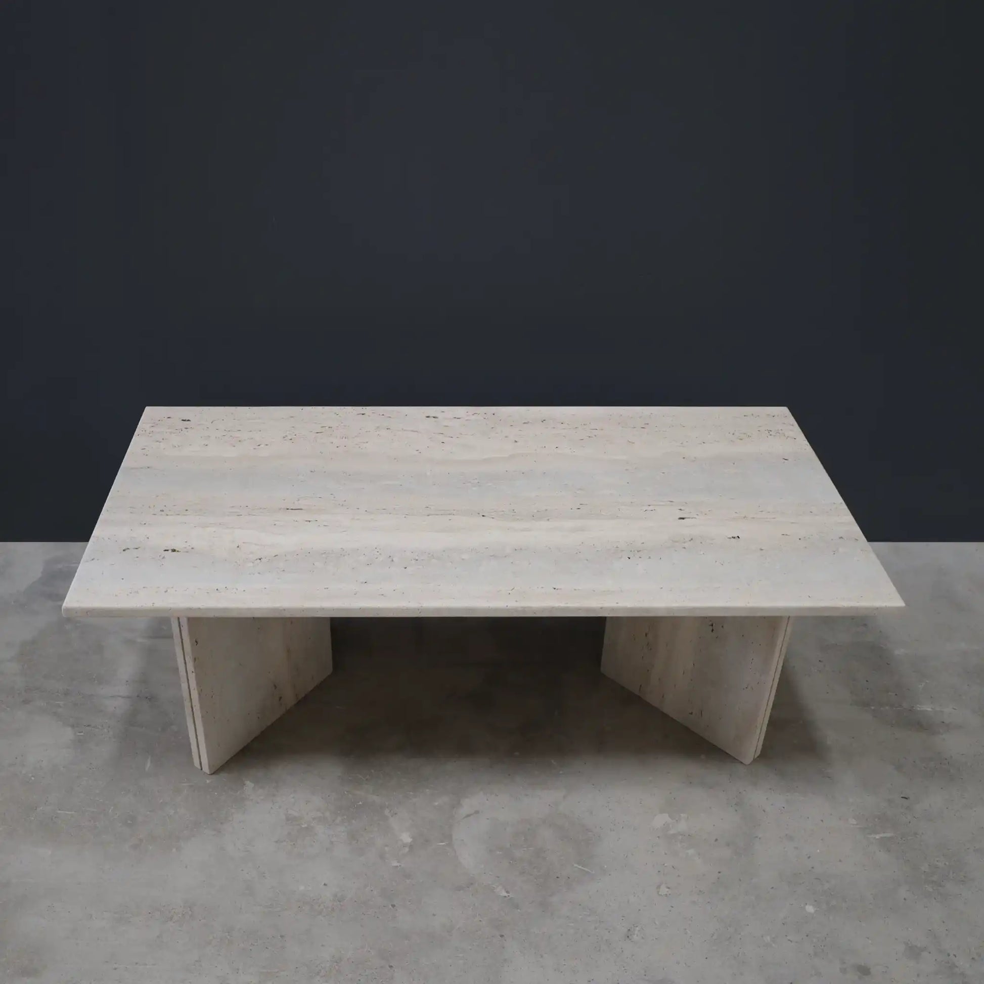Rectangular Travertine Coffee table - Marbeya Charm