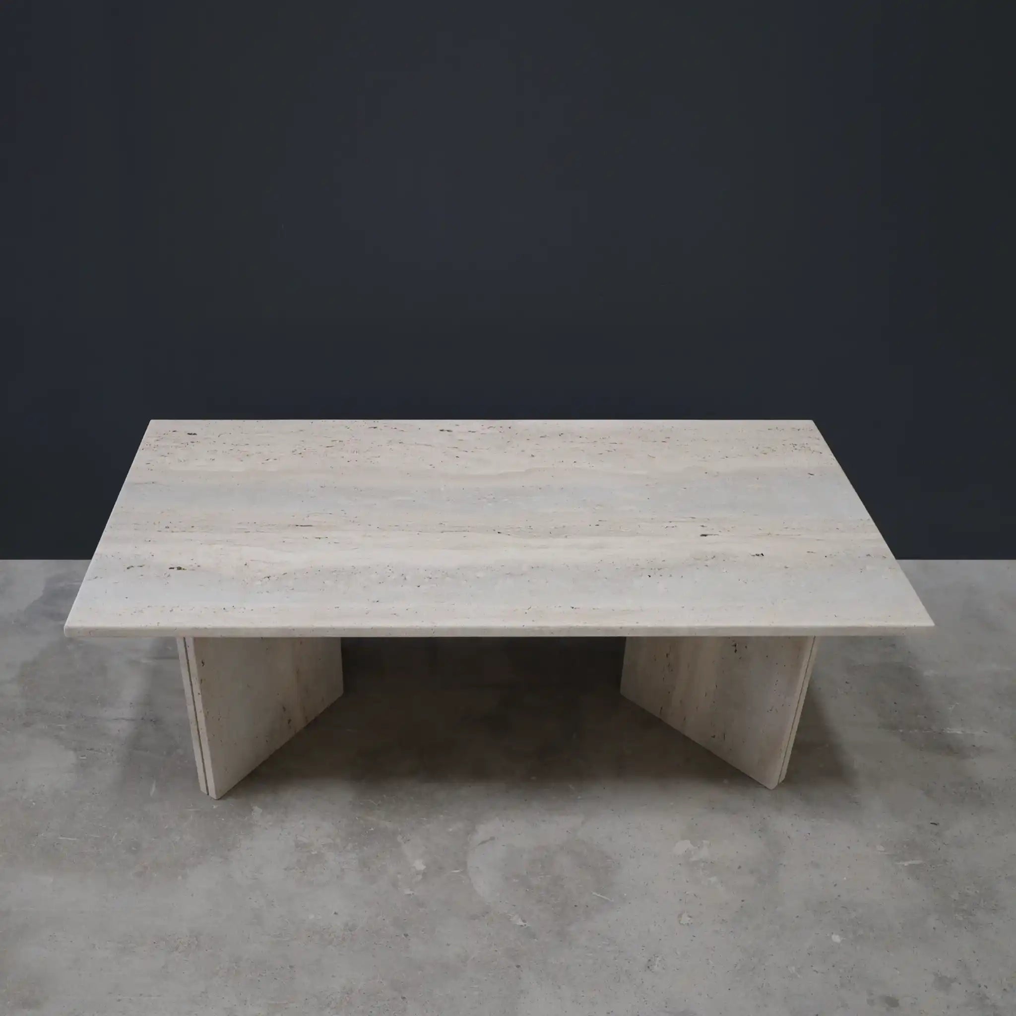 Rectangular Travertine Coffee table - Marbeya Charm
