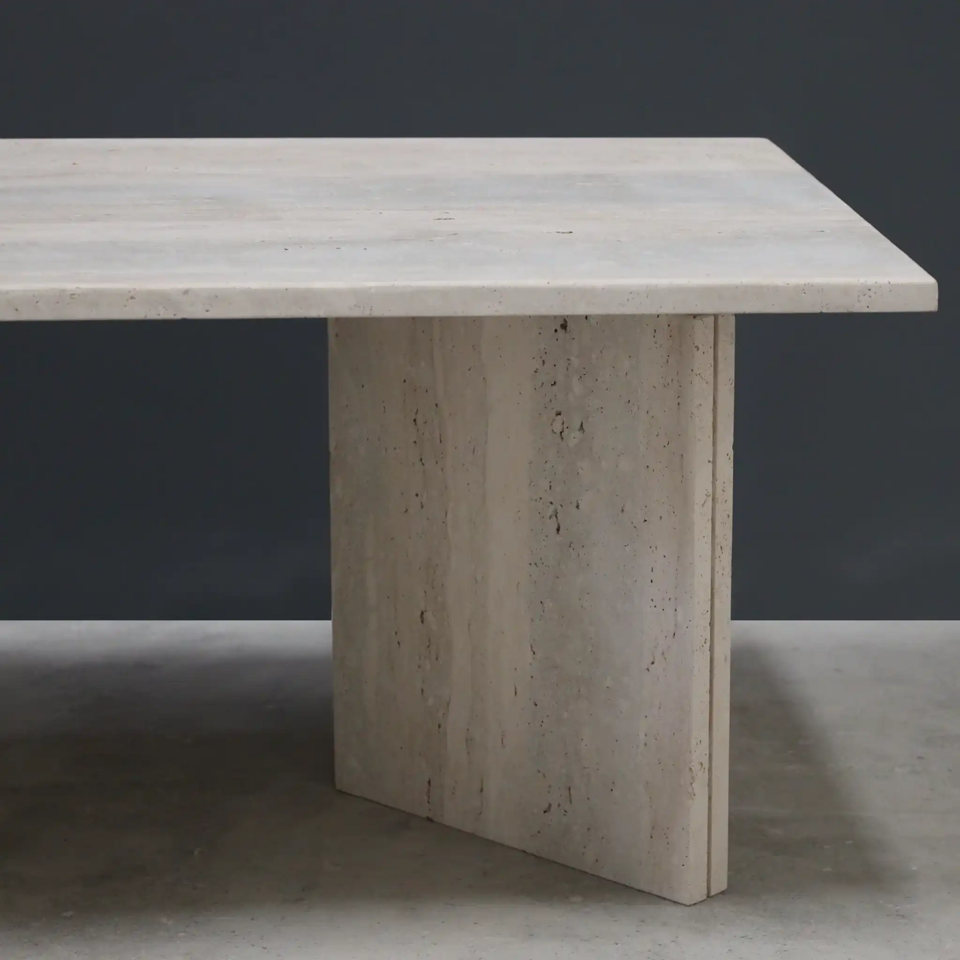 Rectangular Travertine Coffee table - Marbeya Charm