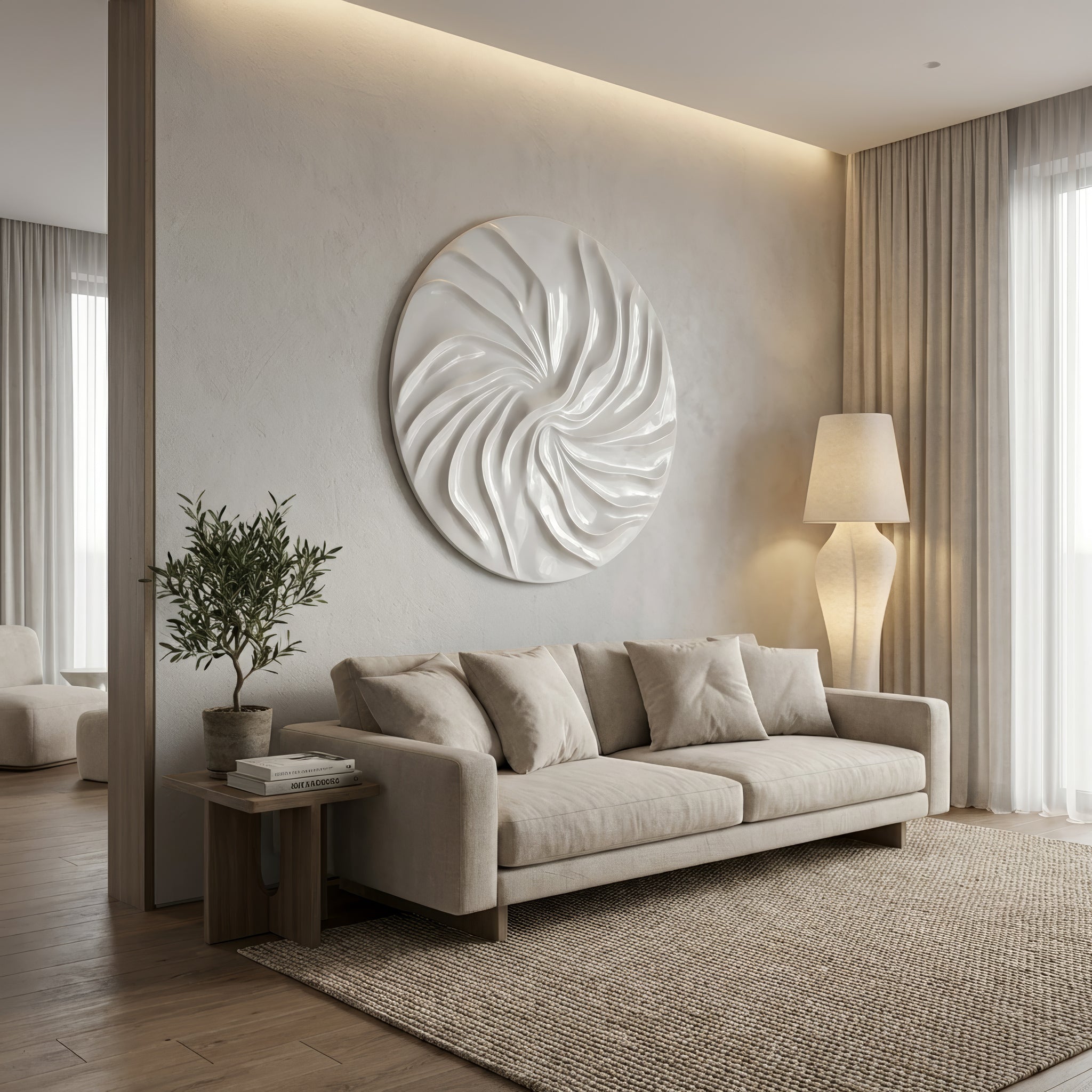 VELORA SWIRL WALL SCULPTURE