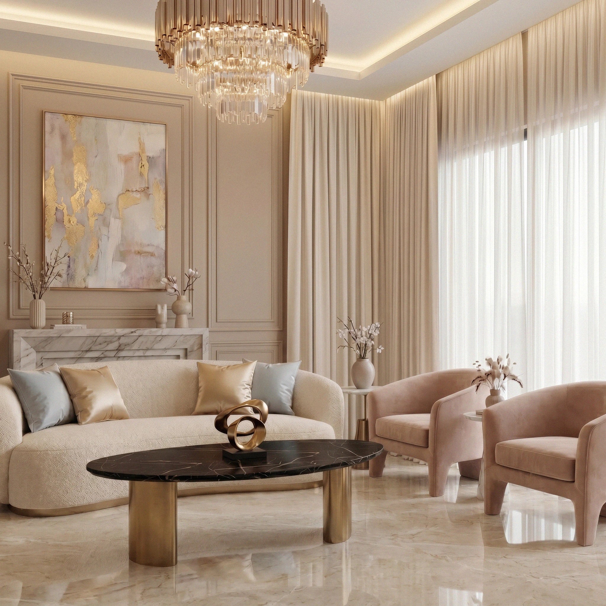 ZENDAYA COFFEE TABLE - Marbeya Charm