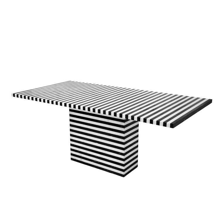 Black And White Marble Dining Table
